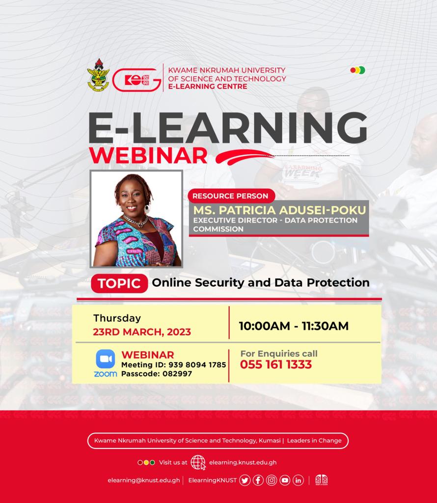 E-learning Webinar Series on Online Security and Data Protection  